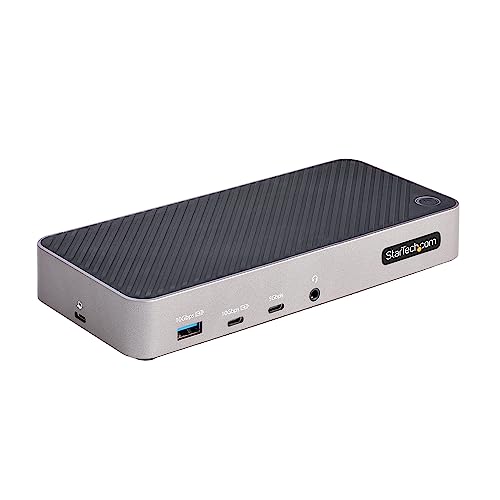 StarTech.com USB-C Dreifach Monitor Dockingstation - HDMI/DP Dreifach 4k USB C Dock - 5x USB Hub- GbE - 100W PD - Universelle Multi Monitor Dockingstation - Thunderbolt 3/4 Kompatibel (116E-USBC-DOCK) von StarTech.com