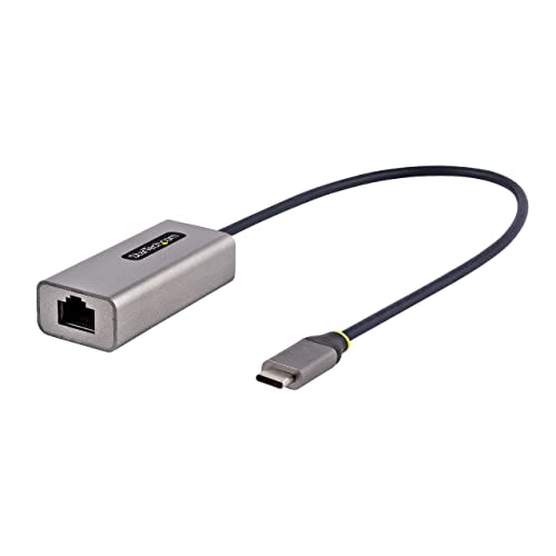 StarTech.com USB C Gigabit Ethernet Adapter, 10/100/1000 Mbit/s, USB C 3.0 zu LAN Adapter mit ASIX AX88179A Chip, 30cm Kabel, USB C auf Ethernet Netzwerkadapter, Windows/macOS/Linux (US1GC30B2) von StarTech.com