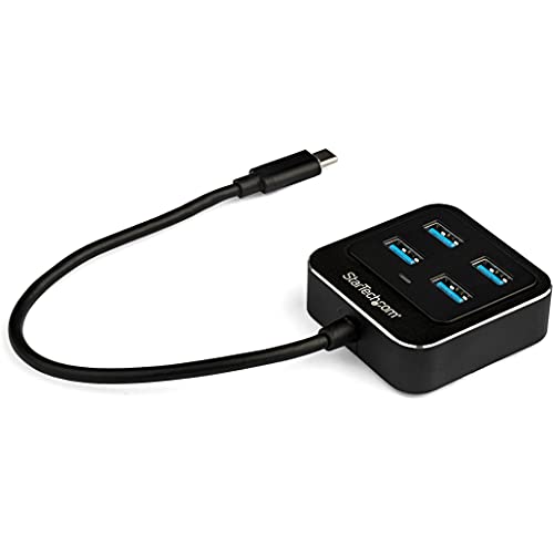 StarTech.com USB-C Hub 4 Port - USB Typ-C/ USB 3.1 Gen 2 Hub (10Gbit/s) - Bus powered - USB Type-C Verteiler - Thunderbolt 3 USB Hub von StarTech.com