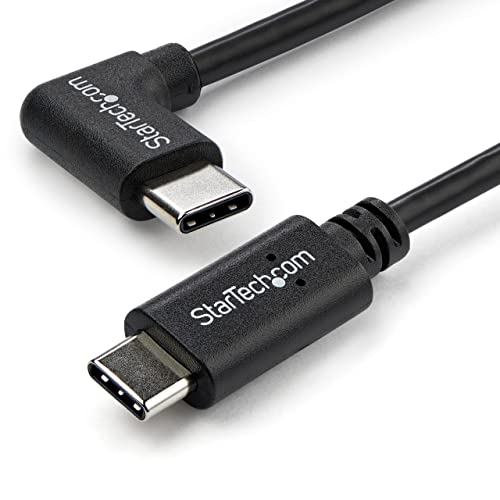 StarTech.com USB- C Kabel rechtsgewinkelt - St/St - 1m - USB 2.0 - USB Typ-C Kabel - 90 grad USB C - USB-C auf USB C - USB-C Ladekabel von StarTech.com