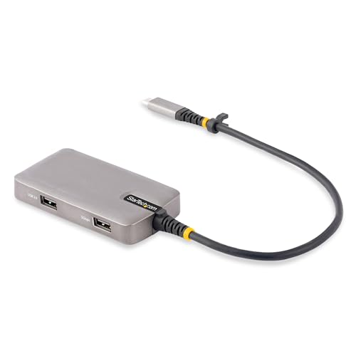 StarTech.com USB-C Multiport Adapter, 4K 60Hz HDM mit HDR, 3-Port USB Hub, 100W Power Delivery Pass-Through, USB Typ-C Mini Docking Station, Windows/macOS/ChromeOS/iPadOS/Android (104B-USBC-MULTIPORT) StarTech.com USB-C Multiport Adapter, 4K 60Hz HDM mit HDR, 3-Port USB Hub, 100W Power Delivery Pass-Through, USB Typ-C Mini Docking Station, Windows/macOS/ChromeOS/iPadOS/Android (104B-USBC-MULTIPORT) von StarTech.com