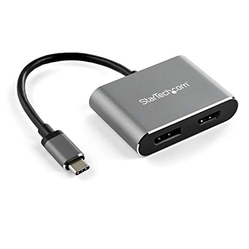 StarTech.com USB-C-Multiport Adapter (4K 60Hz UHD, 2-in-1 USB Typ C auf HDMI/DP Display oder Monitor) (CDP2DPHD) von StarTech.com