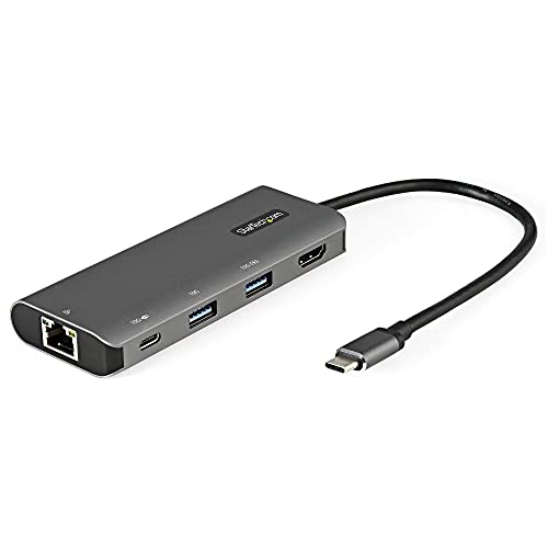 StarTech.com USB C Multiport Adapter - 10 Gbit/s USB Typ C Mini Dock mit 4K 30Hz HDMI - USB PD - 3 Port USB Hub, GbE - USB 3.1 von StarTech.com