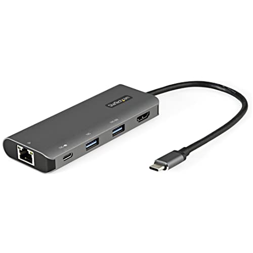 StarTech.com USB C Multiport Adapter - 10 Gbit/s USB Typ C Mini Dock mit 4K 30Hz HDMI - USB PD - 3 Port USB Hub, GbE - USB 3.1 von StarTech.com