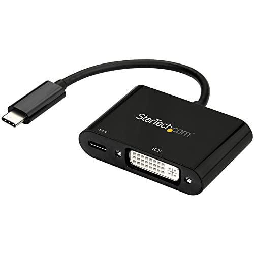StarTech.com USB-C auf DVI Adapter mit USB Stromversorgung -USB Typ C Adapter - DVI Adapter - 1920 x 1200 - Schwarz von StarTech.com