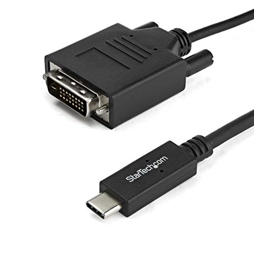 StarTech.com USB-C auf DVI Adapterkabel - USB Typ-C auf DVI Konverter / Adapter - 1m - 1920x1200 von StarTech.com