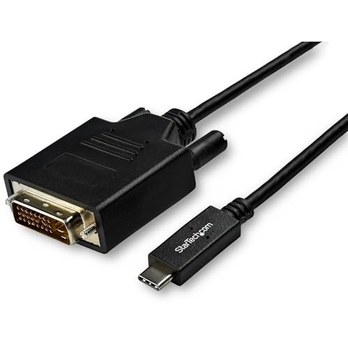 StarTech.com USB-C auf DVI Kabel - USB 3.1 Typ C zu DVI - Monitorkabel - 1920 x 1200 - schwarz von StarTech