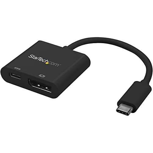 StarTech.com USB-C auf DisplayPort Adapter mit Power Delivery - 4K 60Hz HBR2 - USB-C auf DP 1.2 Alt Mode Videoadapter mit 60W PD Pass-Through Laden - Thunderbolt 3 Kompatibel (CDP2DPUCP) von StarTech.com