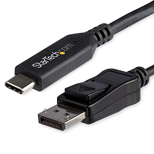 StarTech.com USB-C auf DisplayPort-Kabel (1,8 m, 8K 30Hz, HBR3, USB-C-Adapter, Thunderbolt 3-kompatibel) (CDP2DP146B) von StarTech.com