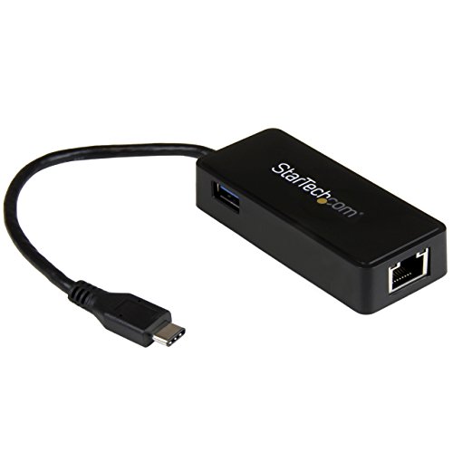 StarTech.com USB C auf Gigabit Network Adapter mit extra Port - Thunderbolt 3 kompatibel - Schwarz von StarTech.com