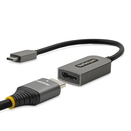 StarTech.com USB-C auf HDMI Adapter - 4K 60Hz Video, HDR10 - USB-C auf HDMI 2.0b Adapter Dongle - USB Typ-C DP Alt Mode auf HDMI Monitor/Display/TV - USB C auf HDMI Konverter (USBC-HDMI-CDP2HD4K60) von StarTech.com