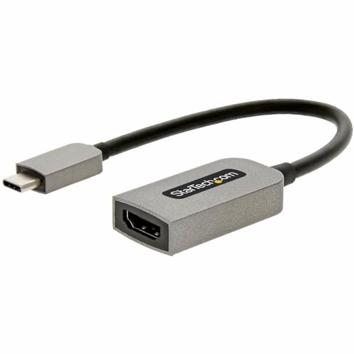 StarTech.com USB-C auf HDMI Adapter - 4K 60Hz Video, HDR10 - USB-C auf HDMI 2.0b Adapter Dongle - USB Typ-C DP Alt Mode auf HDMI Monitor/Display/TV - USB C auf HDMI Konverter (USBC-HDMI-CDP2HD4K60) von StarTech.com