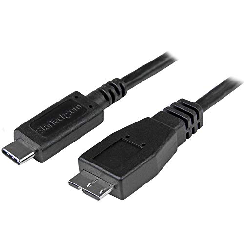 StarTech.com USB-C auf Micro B Kabel - 0,5m - USB 3.1 (10 Gbit/s) - USB 3.1 Typ C zu Micro USB Typ B Kabel - Thunderbolt 3 kompatibel von StarTech.com