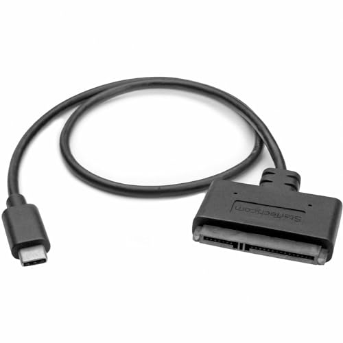 StarTech.com USB-C auf SATA Adapter - Externer Festplattenstecker für 2,5'' SATA-Laufwerke - SATA SSD / HDD auf USB-C Kabel (USB31CSAT3CB) von StarTech.com