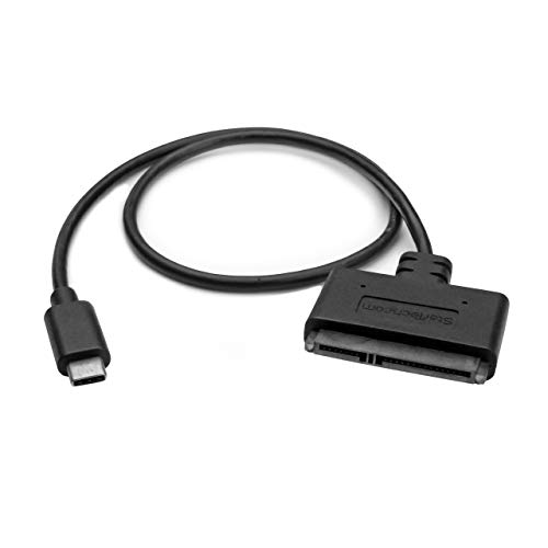 StarTech.com USB-C auf SATA Adapter - Externer Festplattenstecker für 2,5'' SATA-Laufwerke - SATA SSD / HDD auf USB-C Kabel (USB31CSAT3CB) von StarTech.com