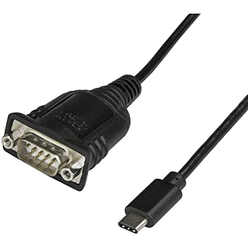 StarTech.com USB-C auf Seriell Adapter mit COM Retention - USB C zu RS232 Kabel - USB C zu DB9 Kabel - Windows / MacOS / Linux kompatibel von StarTech.com