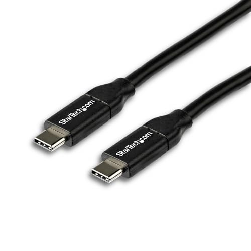 StarTech.com USB-C auf USB-C Kabel mit 5A Power Delivery - St/St - 2m - USB 2.0 - USB-IF zertifiziert - USB Typ C Kabel (USB2C5C2M) von StarTech.com