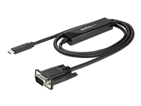 StarTech.com USB-C auf VGA Adapterkabel - 1m - 1920x1200 - Schwarz, 1 m, USB Typ-C, VGA (D-Sub), Männlich, Männlich, Gerade von StarTech.com