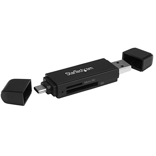 StarTech.com USB Speicherkartenlesegerät - USB 3.0 SD Kartenleser - Kompakt - 5Gbit/s - USB Kartenleser - MicroSD USB Adapter (SDMSDRWU3AC) von StarTech.com