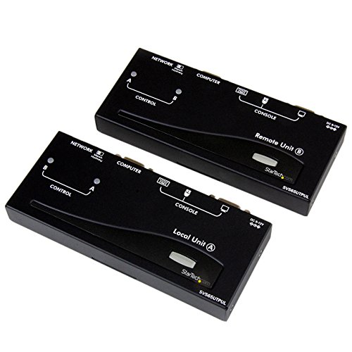 StarTech.com USB VGA KVM Verlängerung bis zu 300m, KVM extender über Cat5 UTP Netzwerkkabel 2x VGA Buchse, 4xUSB Stecker, UXGA 1600x1200 von StarTech.com