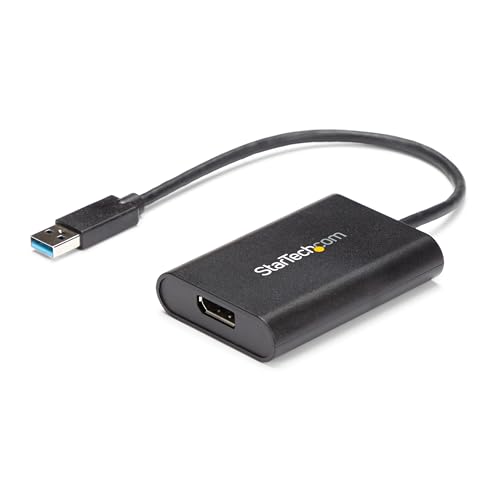 StarTech.com USB auf DisplayPort Adapter - USB zu DP 4K Video Adapter - Dual Monitor Adapter - USB 3.0 - 4K 30Hz (USB32DPES2) von StarTech.com