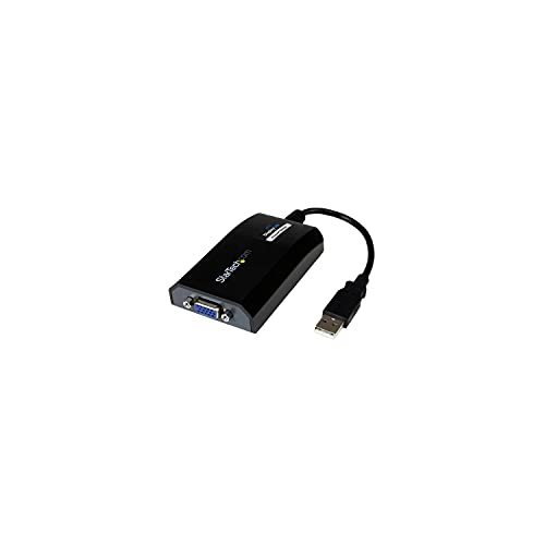 StarTech.com USB auf VGA Video Adapter - Externe Multi Monitor Grafikkarte für PC und MAC - 1920x1200 - externer Videoadapter - DisplayLink DL-195-16 MB - Schwarz von StarTech.com