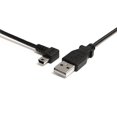 StarTech.com USB2HABM3LA Mini USB Kabel (90cm, links gewinkelt) Schwarz von StarTech.com