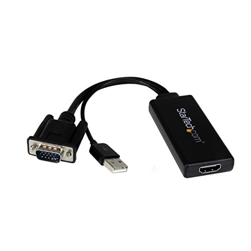 StarTech.com VGA auf HDMI Adapter, Displayport-Kabel, Verbindung für Heimkinosysteme, mobiler Konverter, Video-Übertragung von PC / Laptop auf TV / Projektor, PnP, 1080 p StarTech.com VGA auf HDMI Adapter, Displayport-Kabel, Verbindung für Heimkinosysteme, mobiler Konverter, Video-Übertragung von PC / Laptop auf TV / Projektor, PnP, 1080 p von StarTech.com