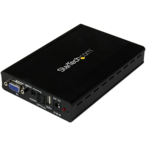 StarTech.com VGA auf HDMI Konverter mit Skalierer, VGA zu HDMI Scaler mit Audio, 1920x1200 von StarTech.com