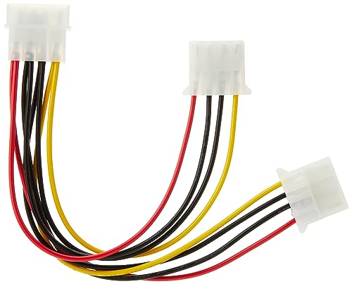 StarTech.com Y-Kabel 4 pin Molex Stecker - Molex Splitter IDE Stromkabel mit 2x LP4 intern 1 x LP4 Molex (Stecker) 2 x LP4 Molex (Buchse) von StarTech.com