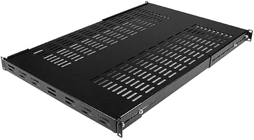 Startech Einstellbare Tiefe feste Rackserver schwarz Einstellbare Halterung 250 lbs von StarTech.com