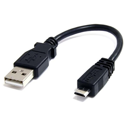 Startech. com 15 cm USB A Stecker auf Micro USB B männlich Adapter-Kabel für Handy Daten und Ladekabel – Schwarz – USB Kabel (USB A, Micro-USB B, männlich/männlich, 1,3 cm, 12,5 cm, 21,3 cm) von StarTech.com