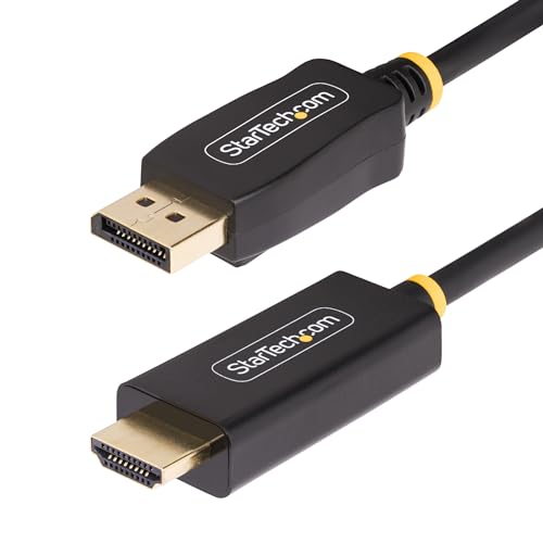 StarTech.com 3 Meter Aktiver DisplayPort auf HDMI Adapterkabel, 4K 60Hz mit HDR, DP zu HDMI 2.0b Kabel, DP auf HDMI Adapter von Startech.com