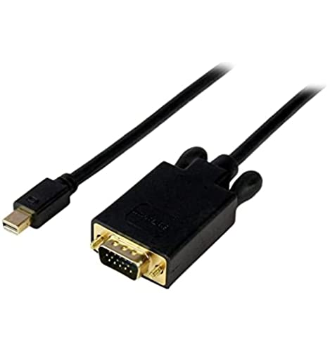 Startech.com 4,5 m Mini-DisplayPort-auf-VGA-Kabel – mDP-auf-VGA-Kabel Computer-Monitor-Kabel 1920 x 1200 – Mini-DisplayPort-auf-VGA-Adapterkabel - Mini-DP auf VGA - Schwarz (MDP2VGAMM15B) von StarTech