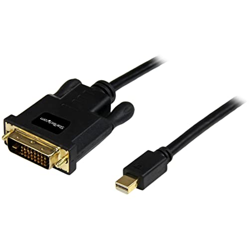 Startech.com 91 cm Mini-DisplayPort-auf-DVI-Kabel – mini DisplayPort DVI kabel Computer-Monitor-Kabel 1920 x 1200 – mDP-auf-DVI-Kabel - Mini-DisplayPort-Kabel - Schwarz (MDP2DVIMM3B) von StarTech.com