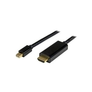StarTech.com Mini DisplayPort to HDMI Video Converter Cable - 4K - Video- / Audiokabel - DisplayPort / HDMI - Mini DisplayPort (M) - HDMI, 19-polig (M) - 2,0m - (DisplayPort 1,2) - Schwarz (MDP2HDMM2MB) von Startech