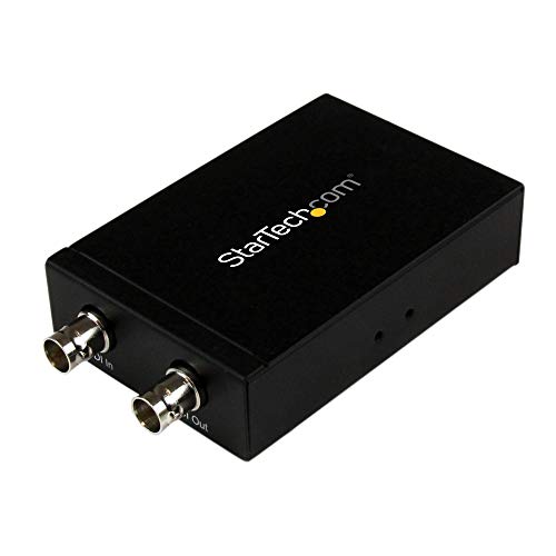 StarTech.com SDI auf HDMI Konverter, 3G-SDI zu HDMI Adapter mit SDI Loop-Through, SDI (BNC/COAX) / HDMI Umwandler mit Loop-Out von StarTech