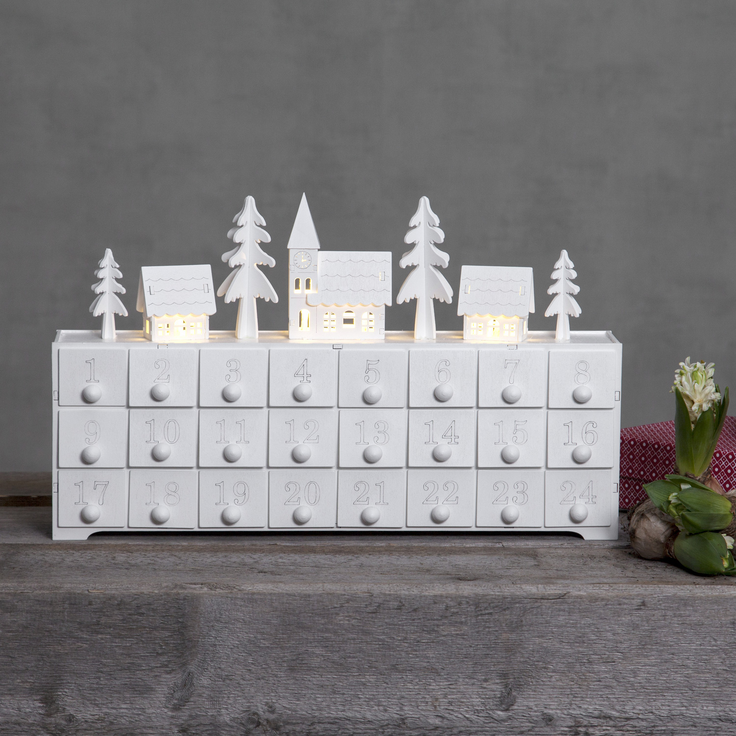 B-Ware LED Adventskalender - 24 Schubladen in einem kleinen Holzkäs... B-Ware LED Adventskalender - 24 Schubladen in einem kleinen Holzkäs... von StarTrading