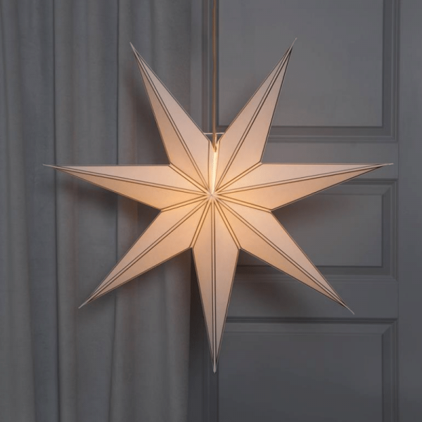 B-Ware Papierstern "Nicolas" - hängend - 7-zackig - D: 80cm - E14 F... von StarTrading