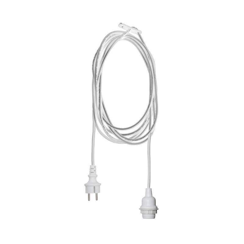 B-Ware System CONNECTA WHITE - E27-Fassung "Ute" weiß - für den Außenbereich - 5m - max 25W von StarTrading