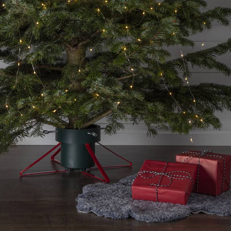 Christbaumständer Granig - Stammdurchmesser 5,5-14cm - Höhe bis 2,5m -  Wassertank 2,8L - grün/rot von StarTrading