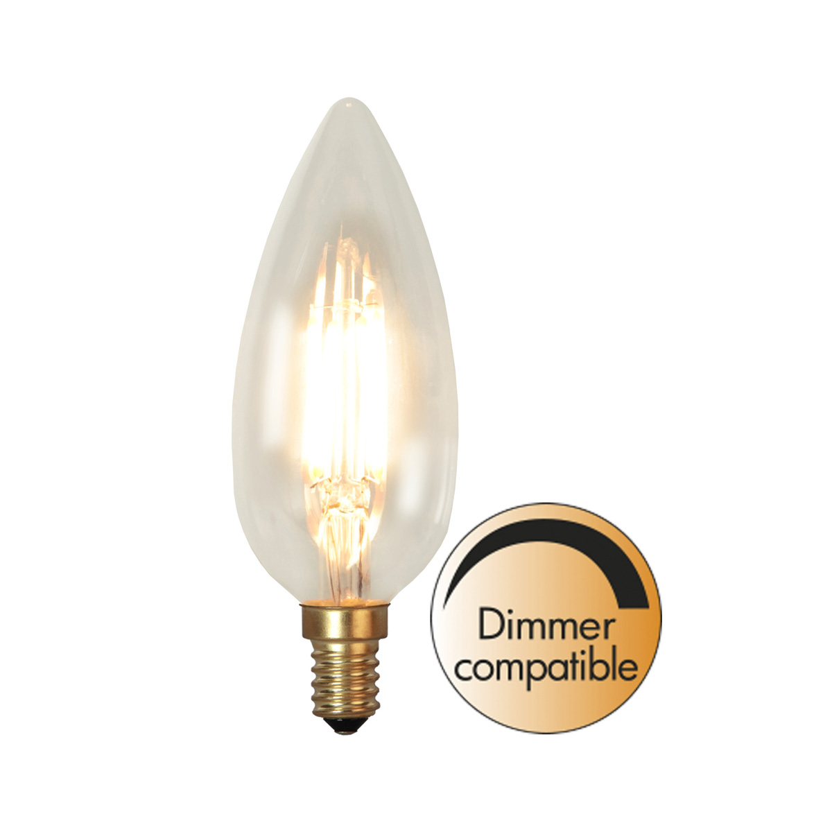 LED Kerzenlampe SOFT GLOW C45 - 3,5W - E14 - WW 2200K - 260lm - dimmbar LED Kerzenlampe SOFT GLOW C45 - 3,5W - E14 - WW 2200K - 260lm - dimmbar von StarTrading