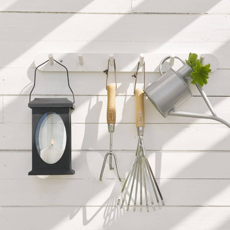 LED Laterne FLAMME - inkl. LED Kerze - H: 23cm, D: 13,5cm - Batteriebetrieb - Timer - schwarz von StarTrading