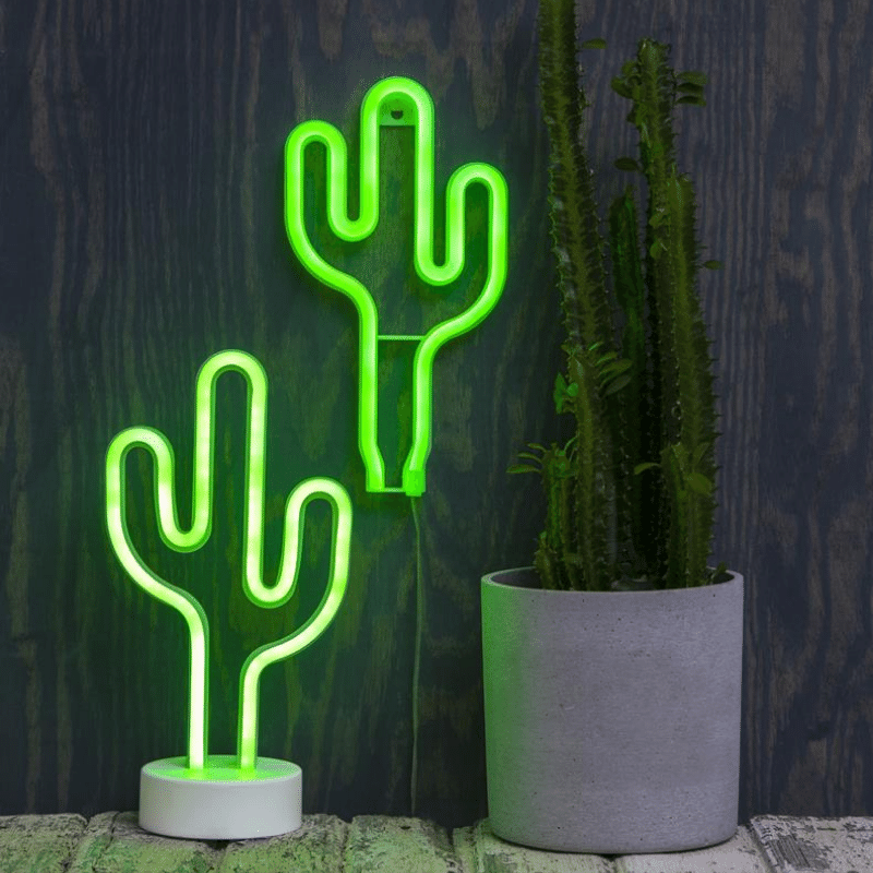 LED-Silhouette Neonlight grüner Kaktus - Wandmontage - 26,5cm x15cm... von StarTrading