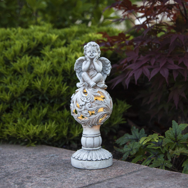 LED Solar Gartenfigur Grabdeko Engel - 1 warmweiße LED - H: 27cm - ... LED Solar Gartenfigur Grabdeko Engel - 1 warmweiße LED - H: 27cm - ... von StarTrading