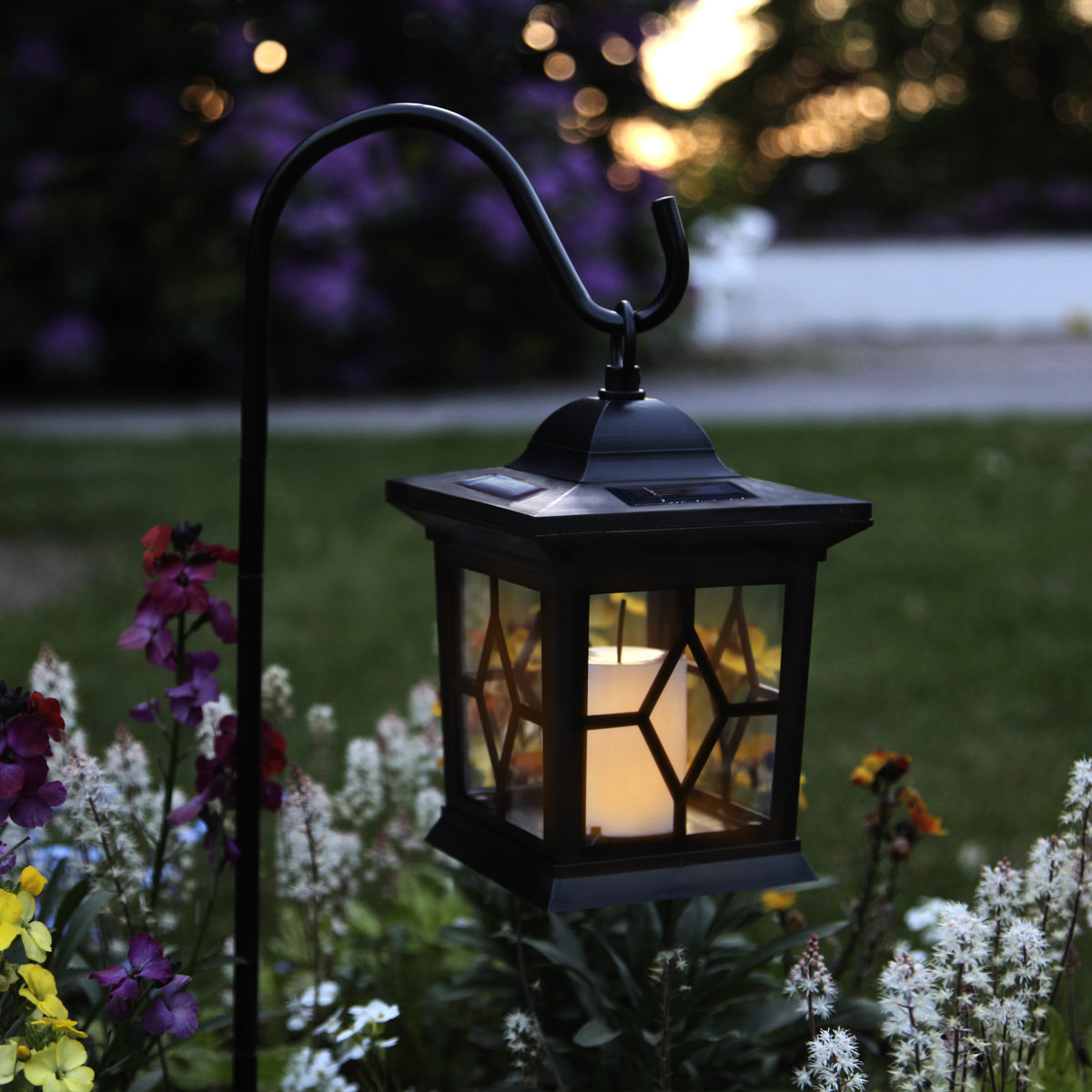 LED Solar Laterne mit Kerze - 3in1 - flackernde LED - Lichtsensor - H: 50cm - schwarz LED Solar Laterne mit Kerze - 3in1 - flackernde LED - Lichtsensor - H: 50cm - schwarz von StarTrading