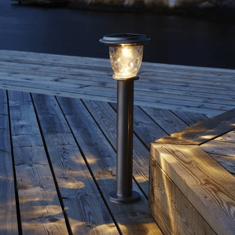 LED Solar Wegleuchte "Pireus" - Edelstahl - warmweiße LED - H: 61cm... von StarTrading