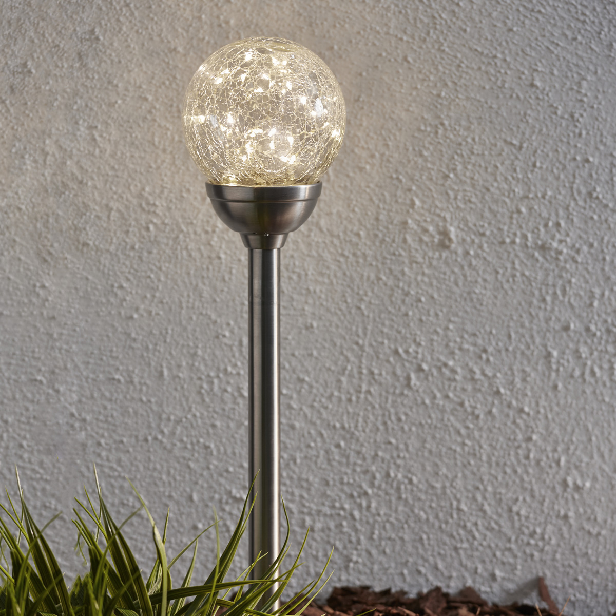 LED Solarkugel/Gartenspieß Glory - H: 45cm - 30 warmweise LED - Dämmerungssensor LED Solarkugel/Gartenspieß Glory - H: 45cm - 30 warmweise LED - Dämmerungssensor von StarTrading