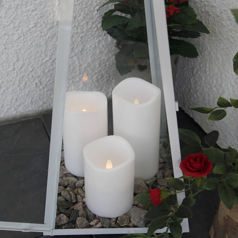 LED Stumpenkerze Paul - flackernde LED - H: 15cm - Batteriebetrieb ... von StarTrading
