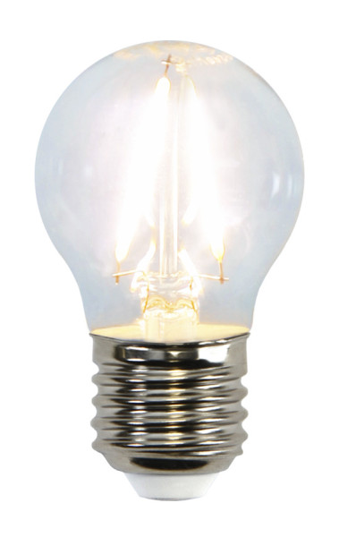 LED Tropfenlampe FILA G45 - E27 - 2W - warmweiss 2700K - 250lm - klar LED Tropfenlampe FILA G45 - E27 - 2W - warmweiss 2700K - 250lm - klar von StarTrading